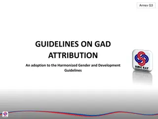 Guidelines on Gender and Development (GAD) Attribution