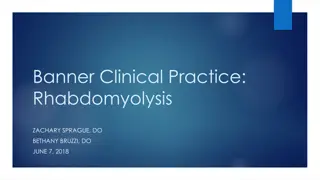 Clinical Practice Guidelines for Rhabdomyolysis: Management and Recommendations