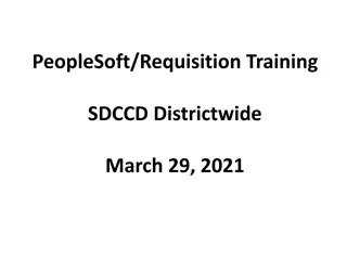 PeopleSoft Requisition Training Overview