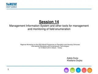 Effective Management Systems for Field Enumeration in Population and Housing Censuses