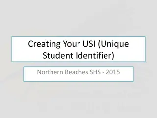 Creating Your USI - Important Information for Northern Beaches SHS Students