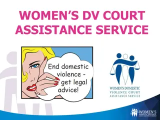 Women's Domestic Violence Court Assistance Service Overview