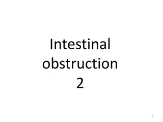 Radiological Features and Clinical Presentations of Intestinal Obstruction