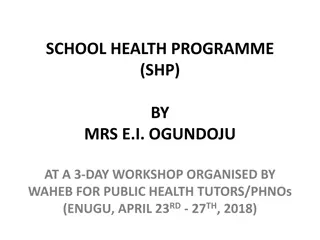 Strengthening School Health Programmes in Nigeria: Workshop Overview