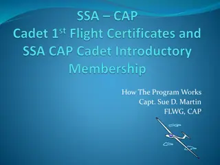 SSA-CAP Partnership: Cadet Glider Flight Program Guidelines