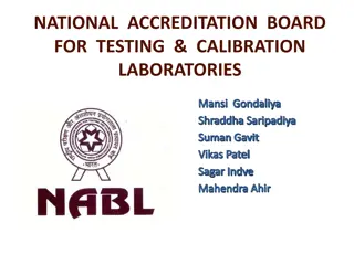 National Accreditation Board for Testing & Calibration Laboratories (NABL)