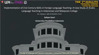 Implementation of 21st Century Skills in Foreign Language Teaching: A Case Study