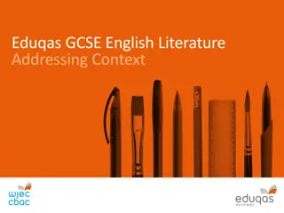 GCSE English Literature Exam Overview