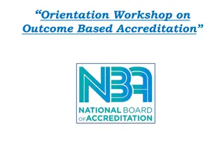 Role and Responsibilities of Chairman in Outcome-Based Accreditation Workshops