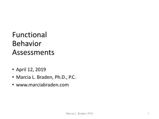 Functional Behavior Assessments for Supporting Students