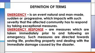 Emergency Response and Management Overview