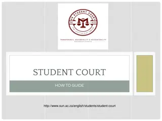 Student Court Guide at Stellenbosch University