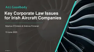 Key Corporate Law Issues for Irish Aircraft Companies