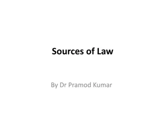 Sources of Law in Legal Systems