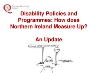 Monitoring Disability Policies and Programmes in Northern Ireland