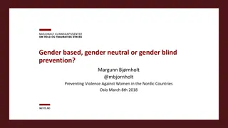 Gender-Based Violence Prevention and Gender Equality in the Nordic Context