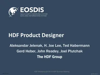 Overview of HDF Product Designer for Interoperable Data Products