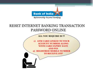 Reset Internet Banking Transaction Password Online Guide