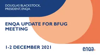 Updates on ENQA from BFUG Meeting, December 2021