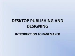 Introduction to Adobe PageMaker: Desktop Publishing and Design