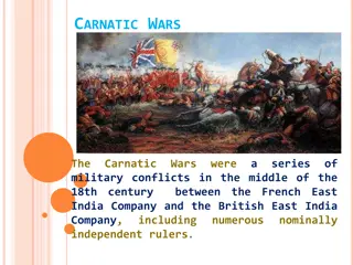 Carnatic Wars in the 18th Century: Conflict between Indian and British East India Companies