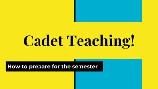 Guide to Successfully Prepare for Cadet Teaching Semester