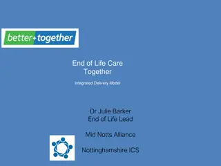 Innovative End-of-Life Care Integration Model by Dr. Julie Barker