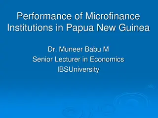 Efficiency Analysis of Microfinance Institutions in Papua: A Study by Dr. Muneer Babu