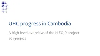 Progress Update on Health Equity and Quality Improvement Project in Cambodia