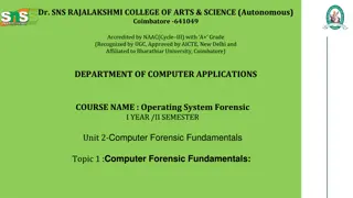 Computer Forensic Fundamentals in Modern Computing Environment