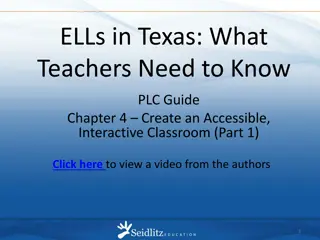 Enhancing ELL Instruction: Strategies for an Accessible Classroom