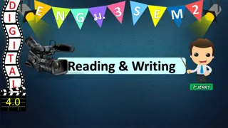 Reading and Writing: Supporting Details and Reasons for Human Behavior