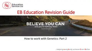 Genetics: Part 2 - Cystic Fibrosis, Family Pedigrees, and Sex-Linked Genetic Disorders