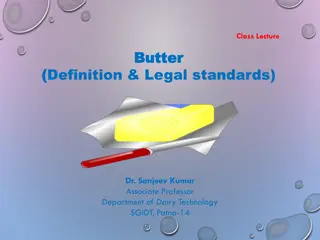 Butter: Definition, Standards, and Composition