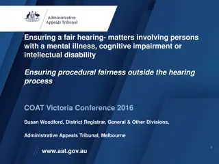 Ensuring Fair Hearing in Legal Proceedings for Individuals with Disabilities