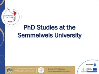 PhD Studies at Semmelweis University: Programs and Opportunities