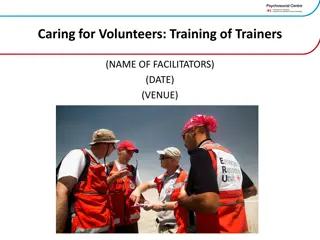 Caring for Volunteers: Training of Trainers Workshop