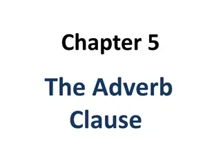 Adverb Clauses: Types and Examples