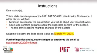 Guide to Crafting a Winning Research Presentation for the 2021 MIT SCALE Latin America Conference