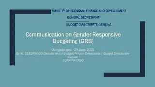 Gender-Responsive Budgeting Approach in Burkina Faso