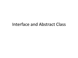 Interfaces and Abstract Classes in Java