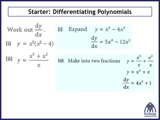 Increasing and Decreasing Functions