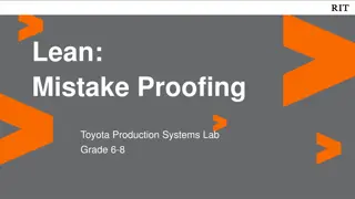 Lean Mistake-Proofing in Toyota Production Systems