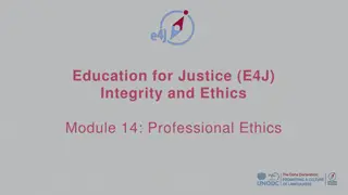 Professional Ethics in Career Development