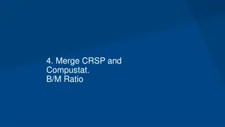 Merging CRSP and Compustat for Book-to-Market Ratio Analysis