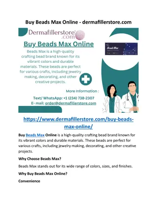 Buy Beads Max Online - dermafillerstore.com