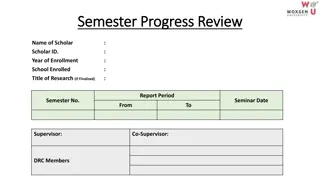 Doctoral Research Progress Review and Roadmap Presentation