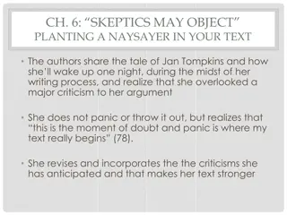 Embracing Criticism: Strengthening Your Text Through Anticipating Objections