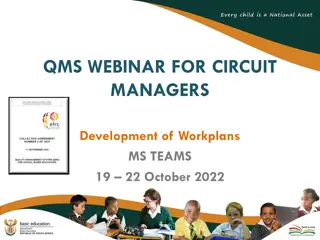 Effective Development of Principal Workplans for Circuit Managers