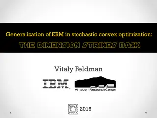 Generalization of Empirical Risk Minimization in Stochastic Convex Optimization by Vitaly Feldman